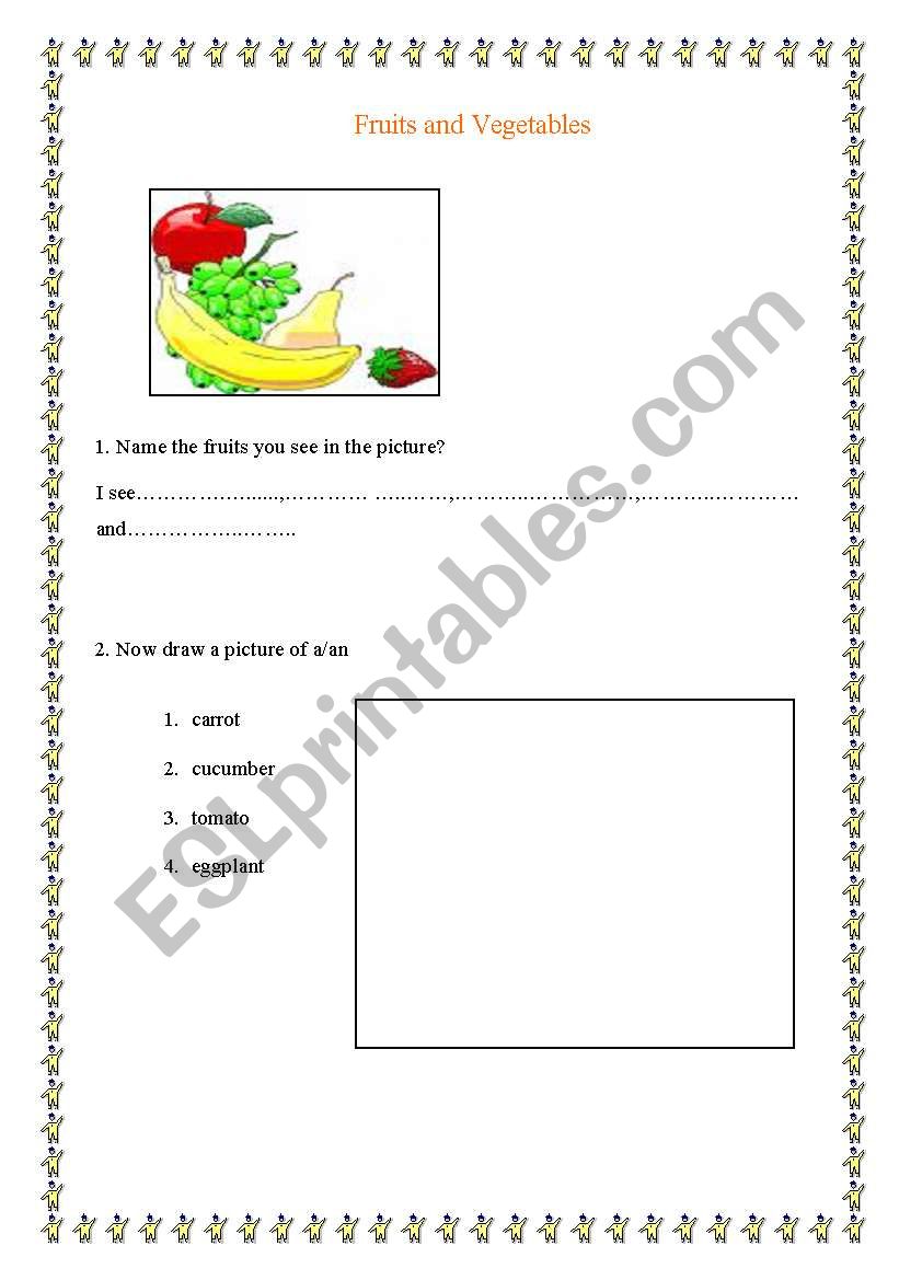 Fruits & Vegetables worksheet