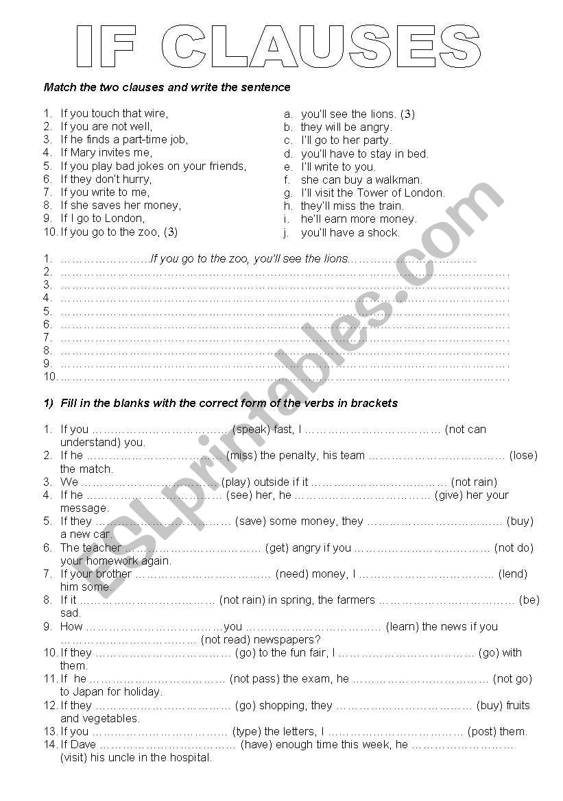 if clause (type0-1)  / relative clause