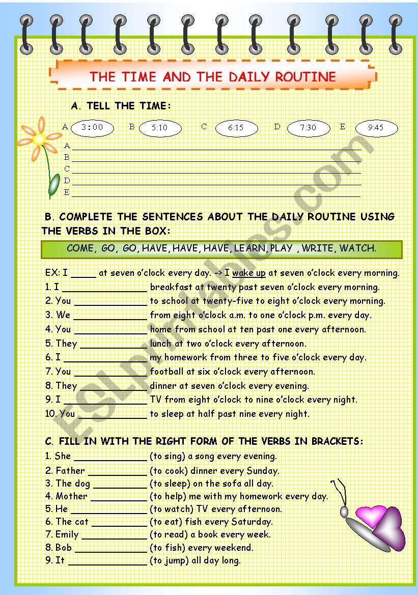 The Time and the Daily Routine
