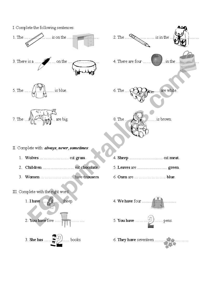 Test worksheet