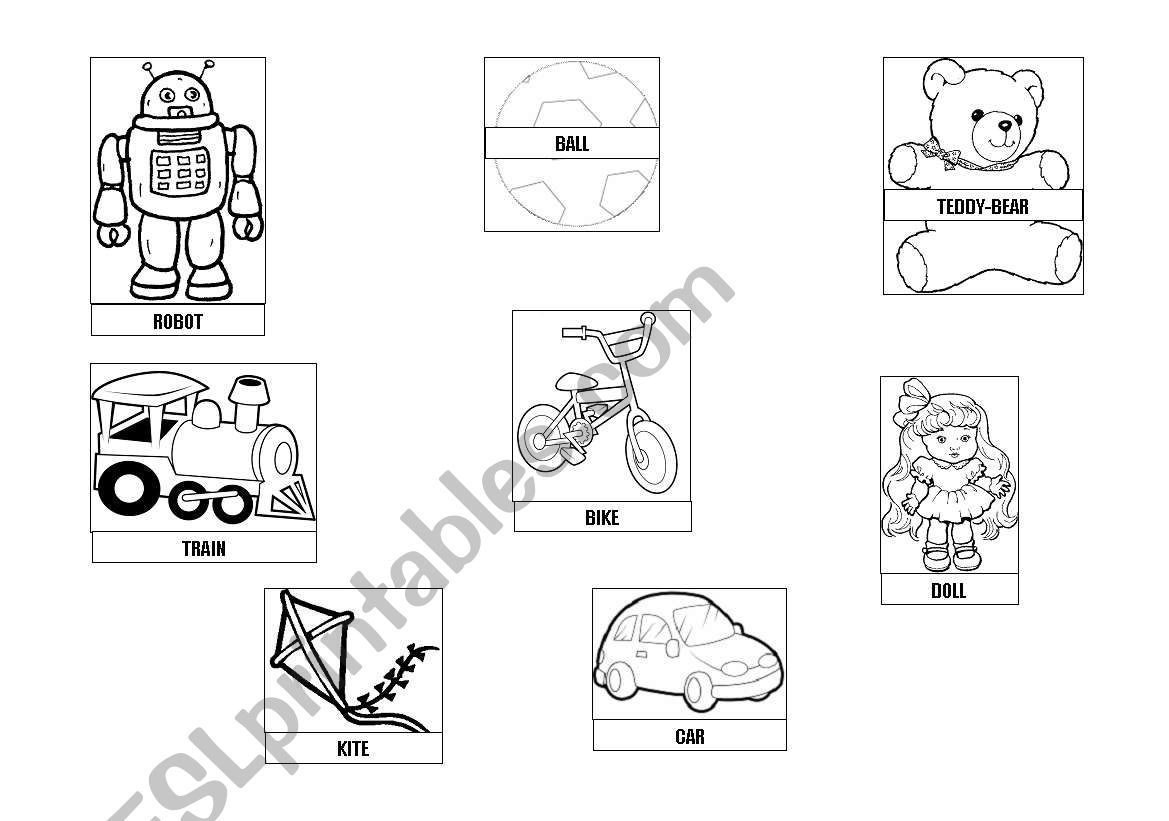 Toys worksheet