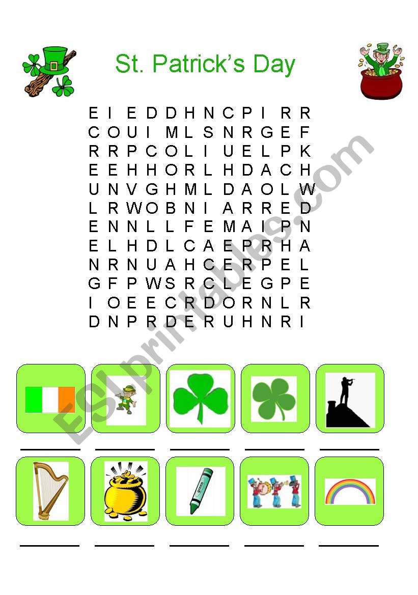 St. Patricks Day worksheet