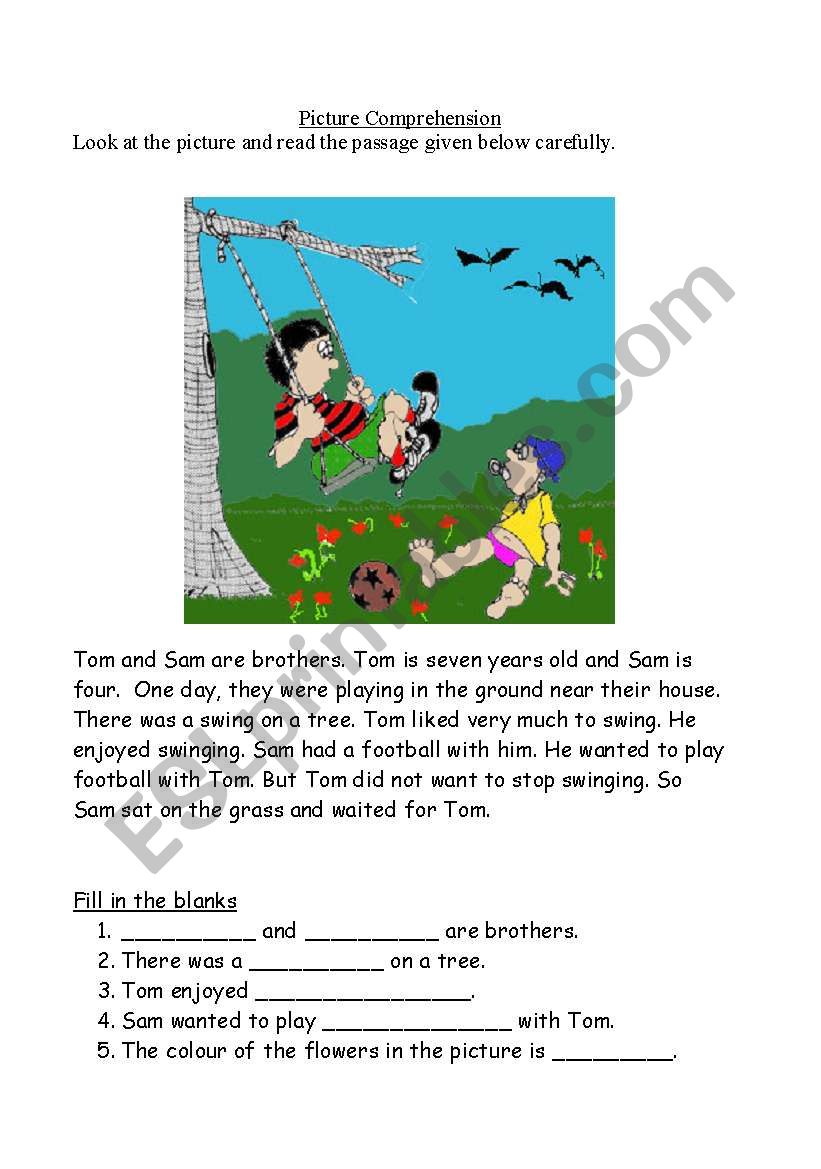 Picture Comprehension worksheet