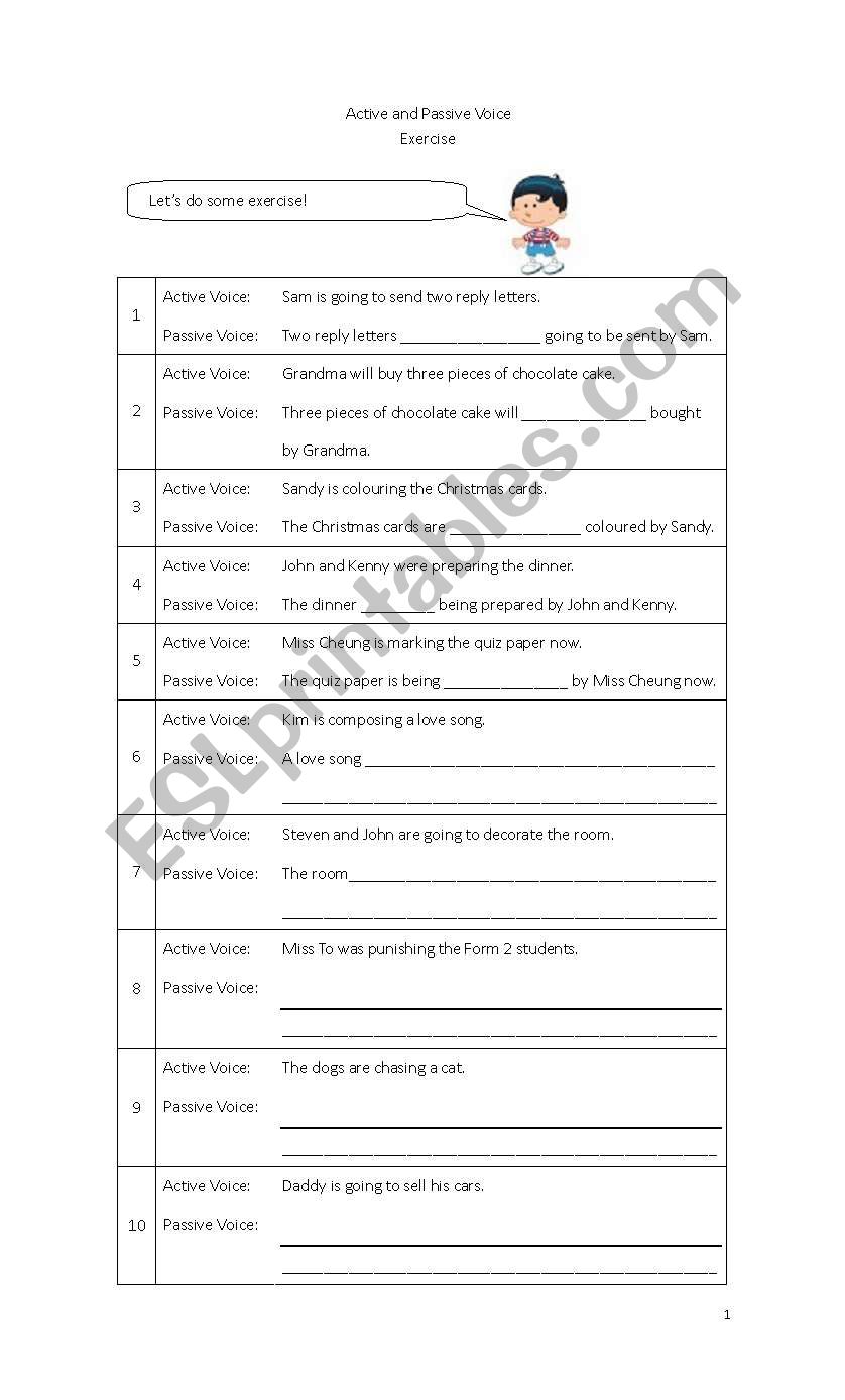 Revision On Active and Passive Voice