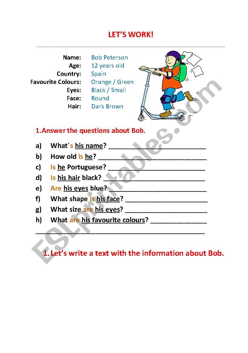 Verb To Be worksheet