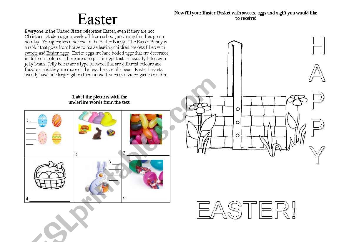 Easter worksheet