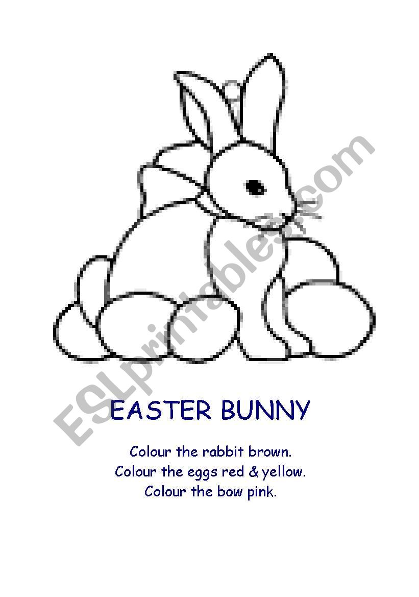 Easter Bunny worksheet