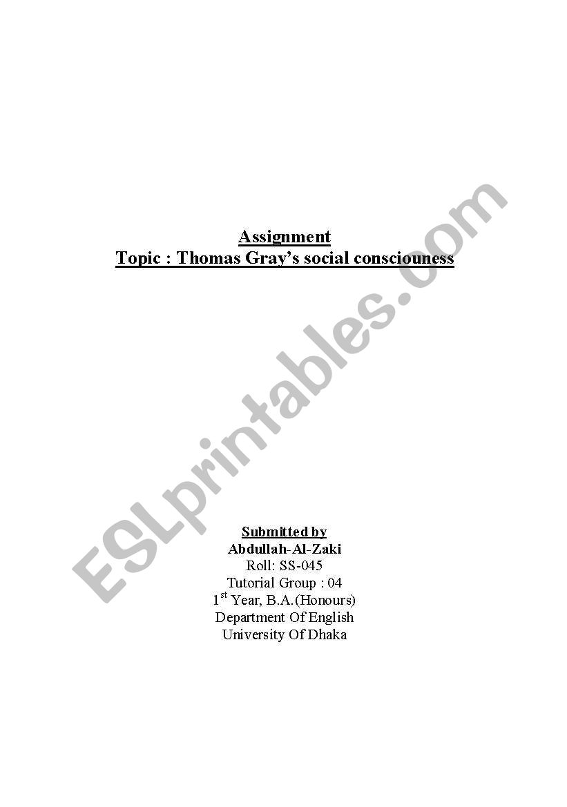 Soical disruption worksheet