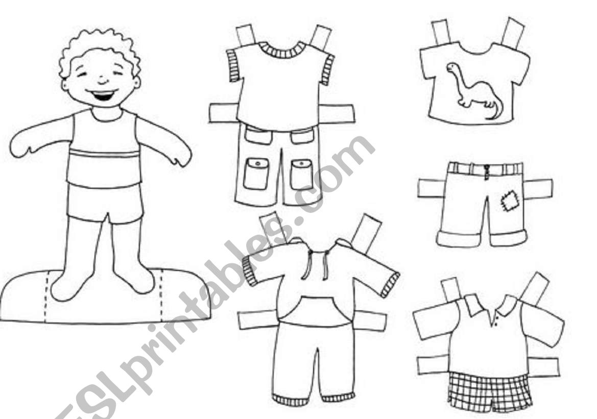the clothes worksheet
