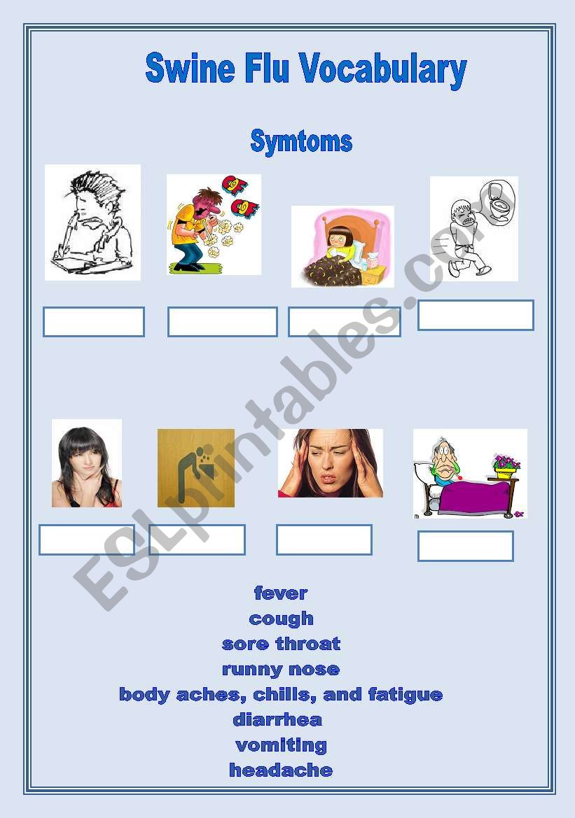 Swine Flu worksheet