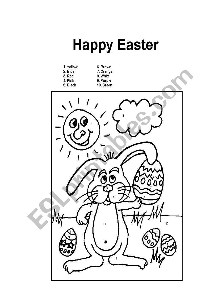 Happy Easter worksheet