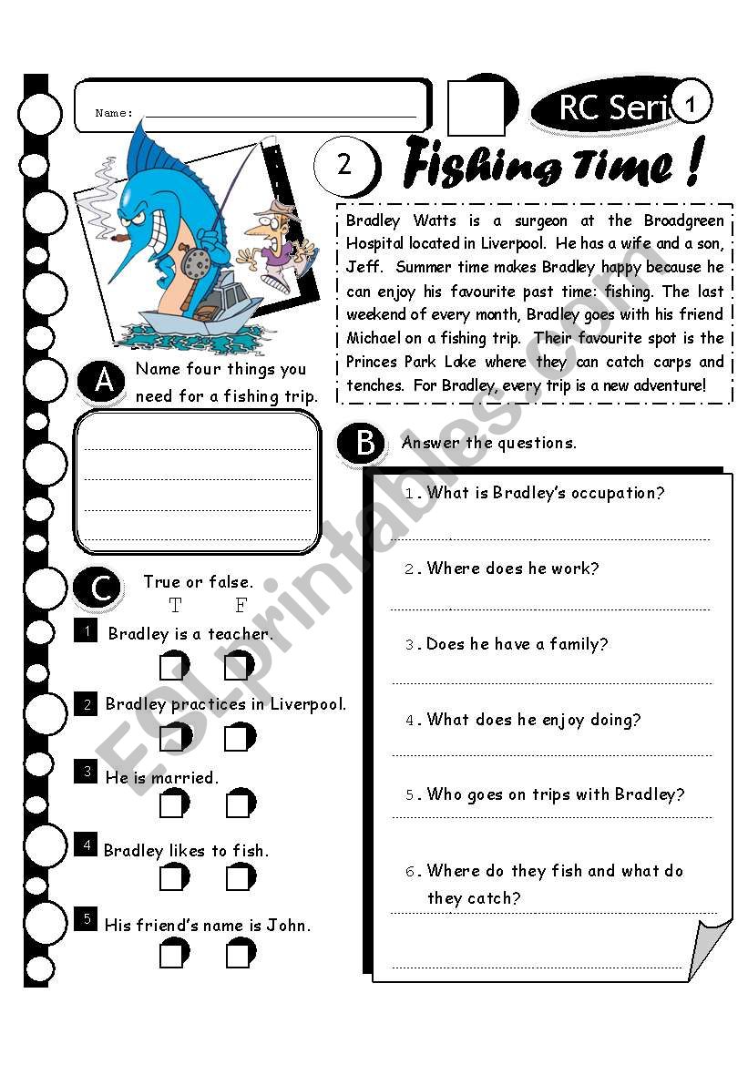 RC Series Level 1_26 Fishing time (Fully Editable + Answer Key)