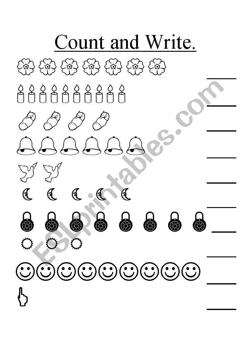 Count & Write worksheet