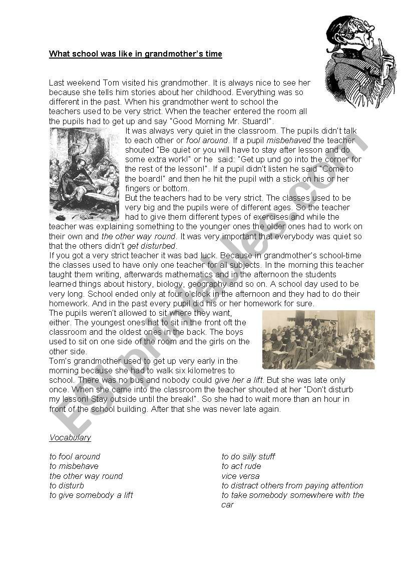 What school was like in grandmotherÂ´s times