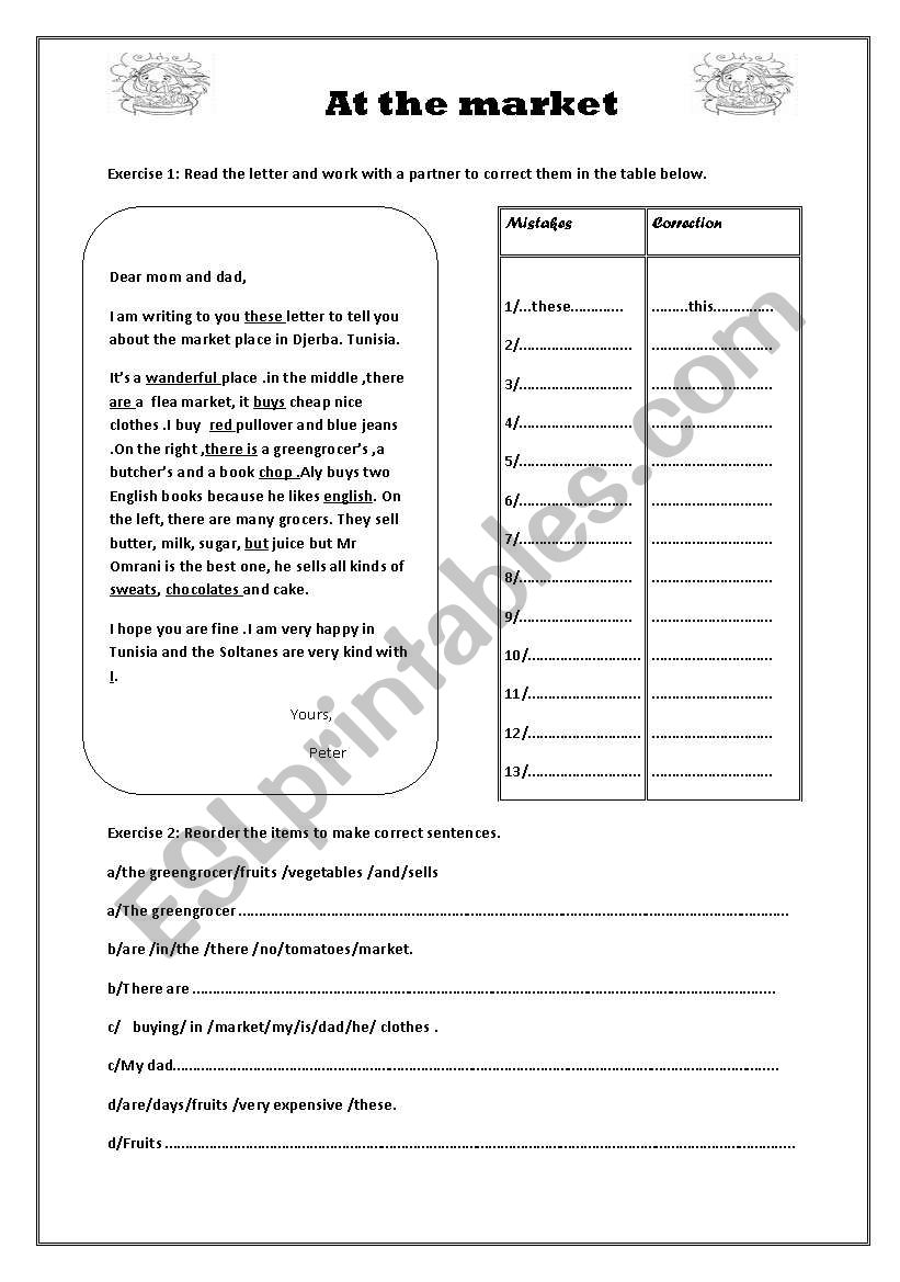 writing activities  worksheet