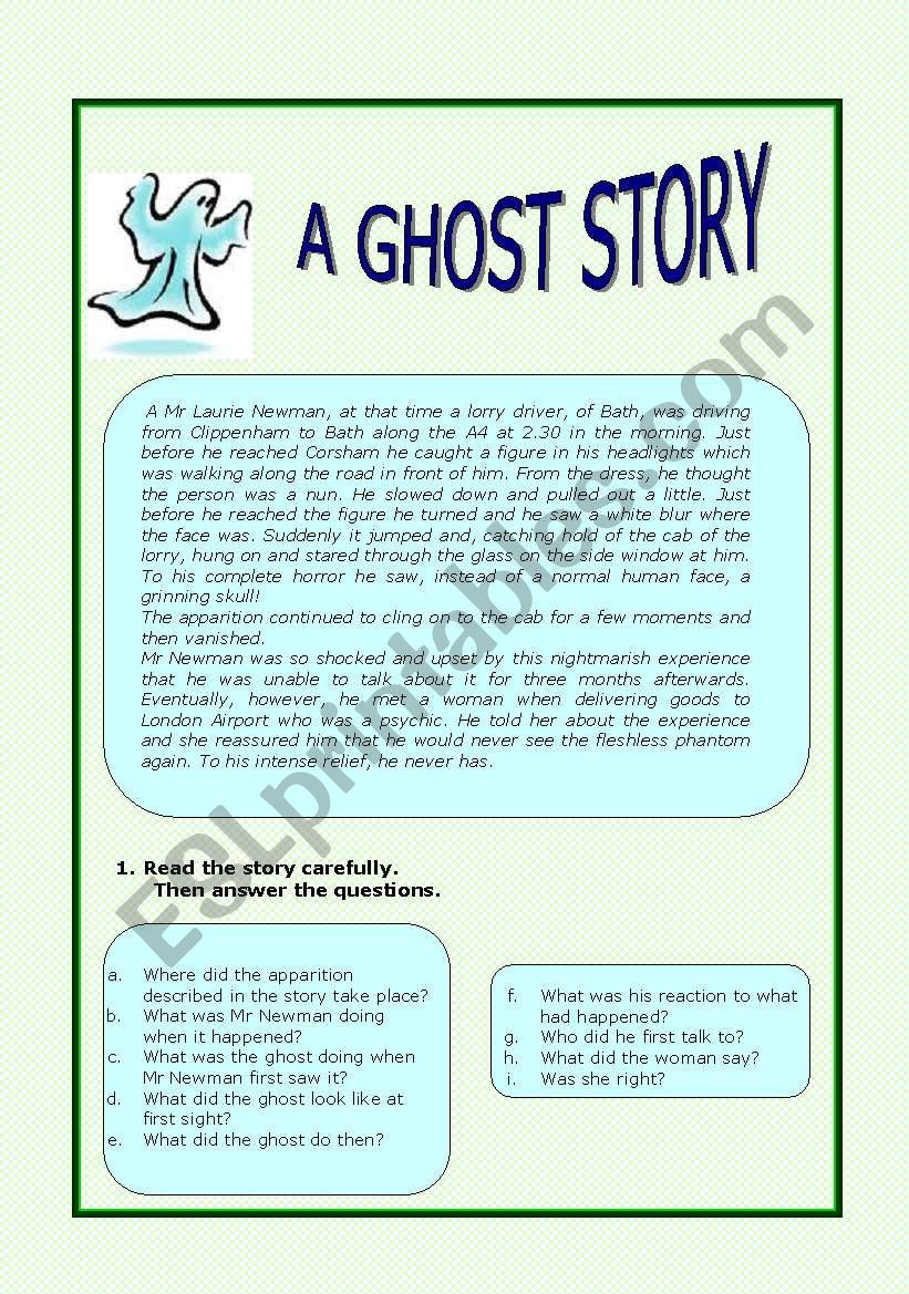 ghost story english essay