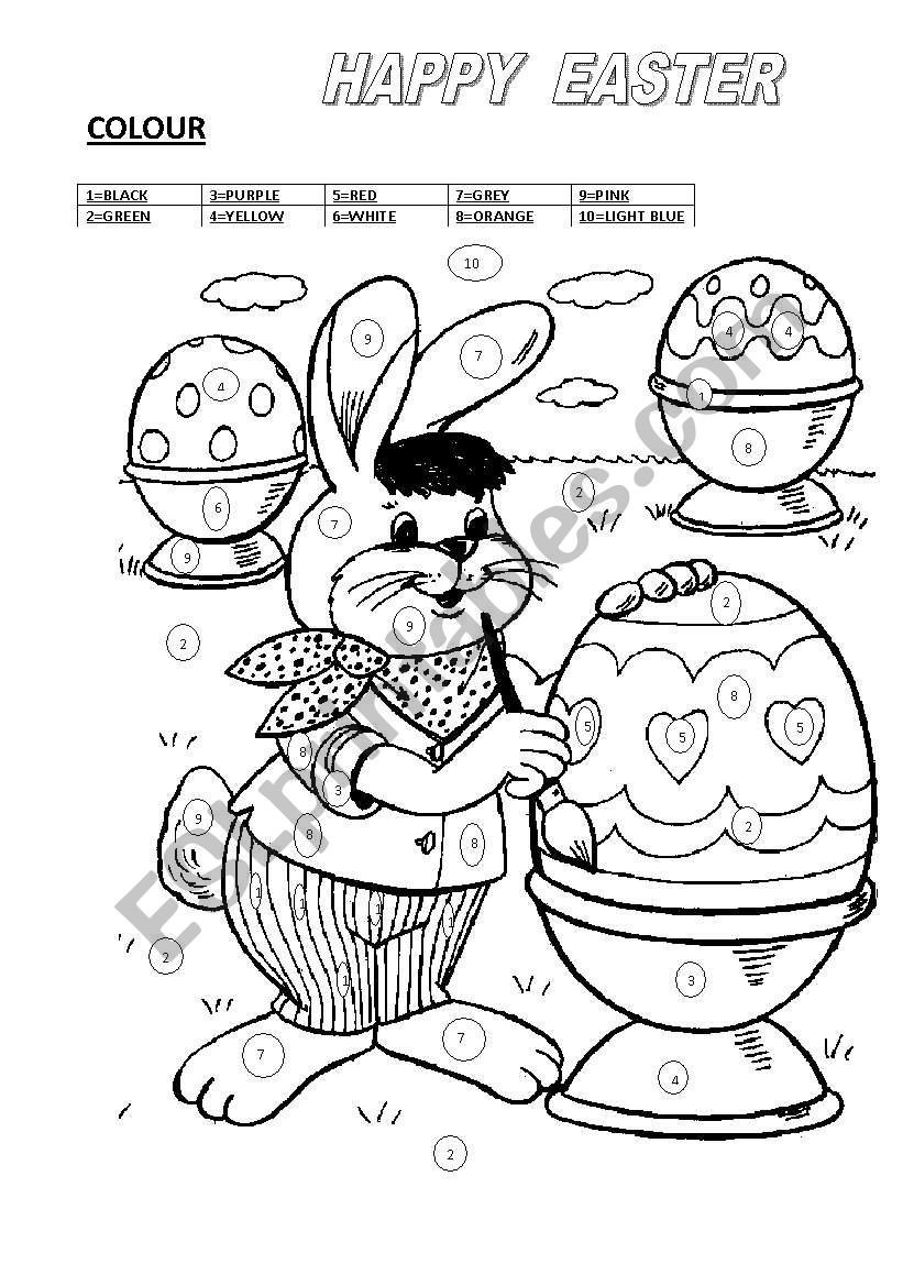 Happy Easter worksheet worksheet