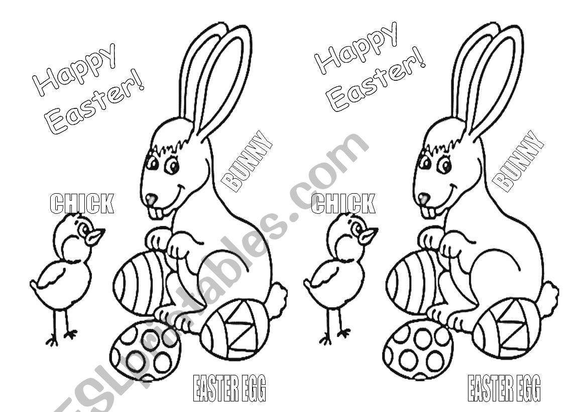 Happy Easter worksheet