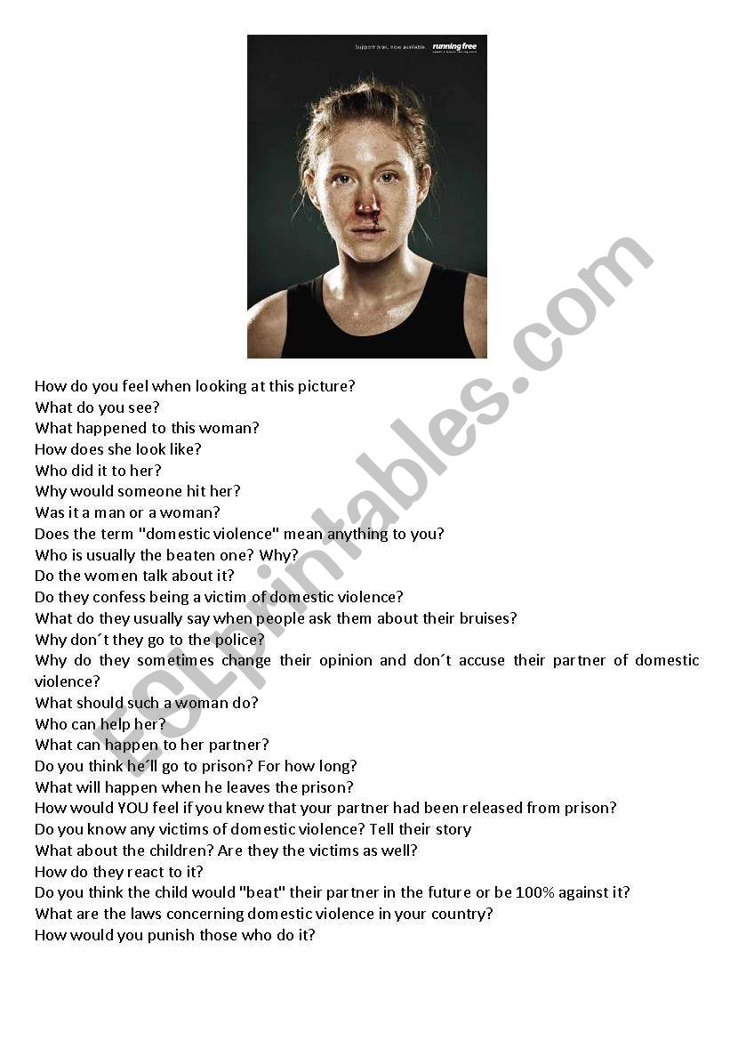 Domestic violence - Picture based conversation