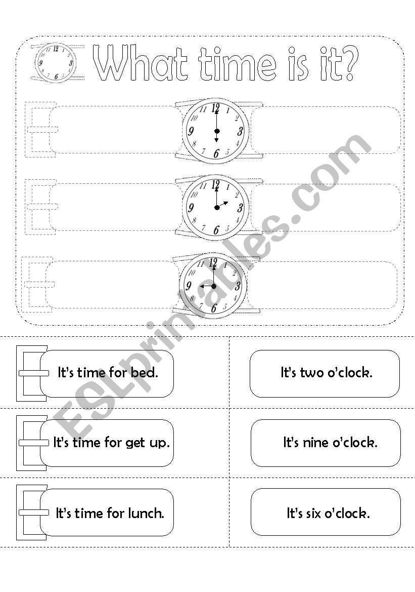 What Time Is It? worksheet