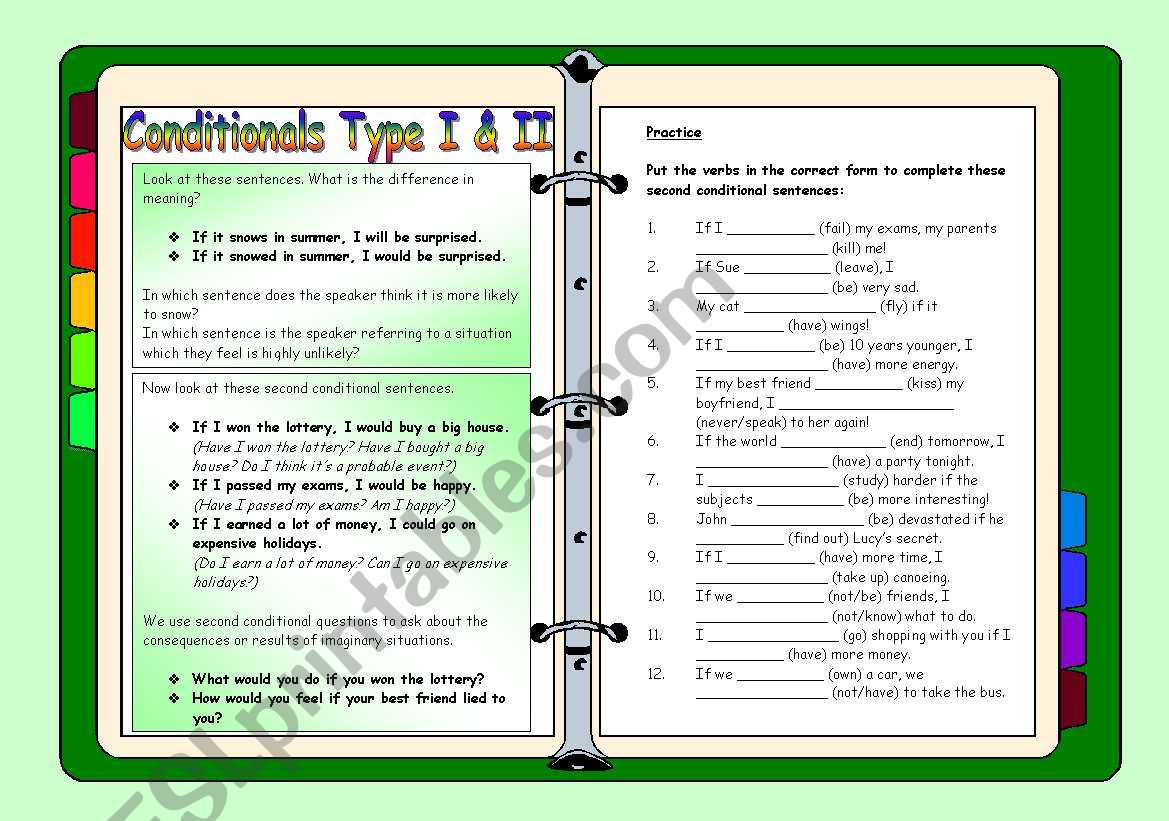 Multiple Intelligence Reading and Second Conditional Exercises with Key (2/2)