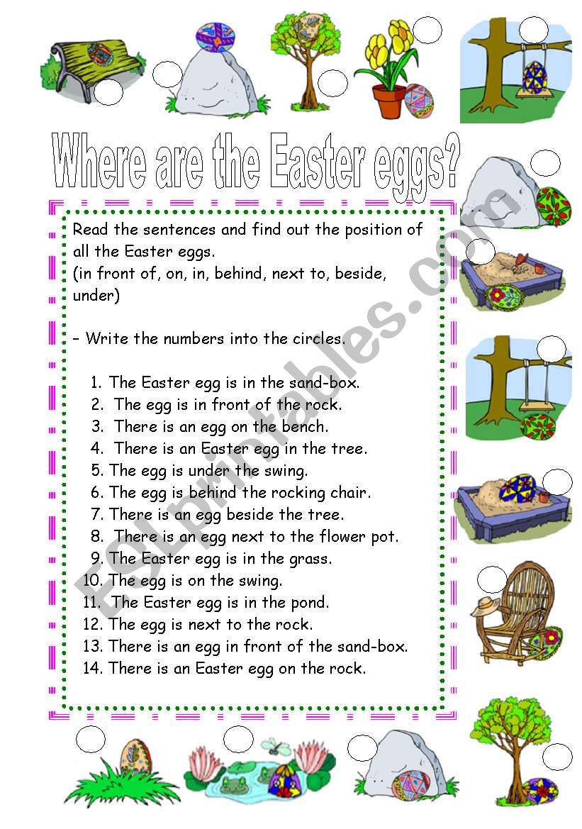 Where are the Easter eggs?    -   1/2
