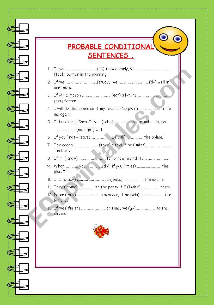 Probable conditional senteces - 