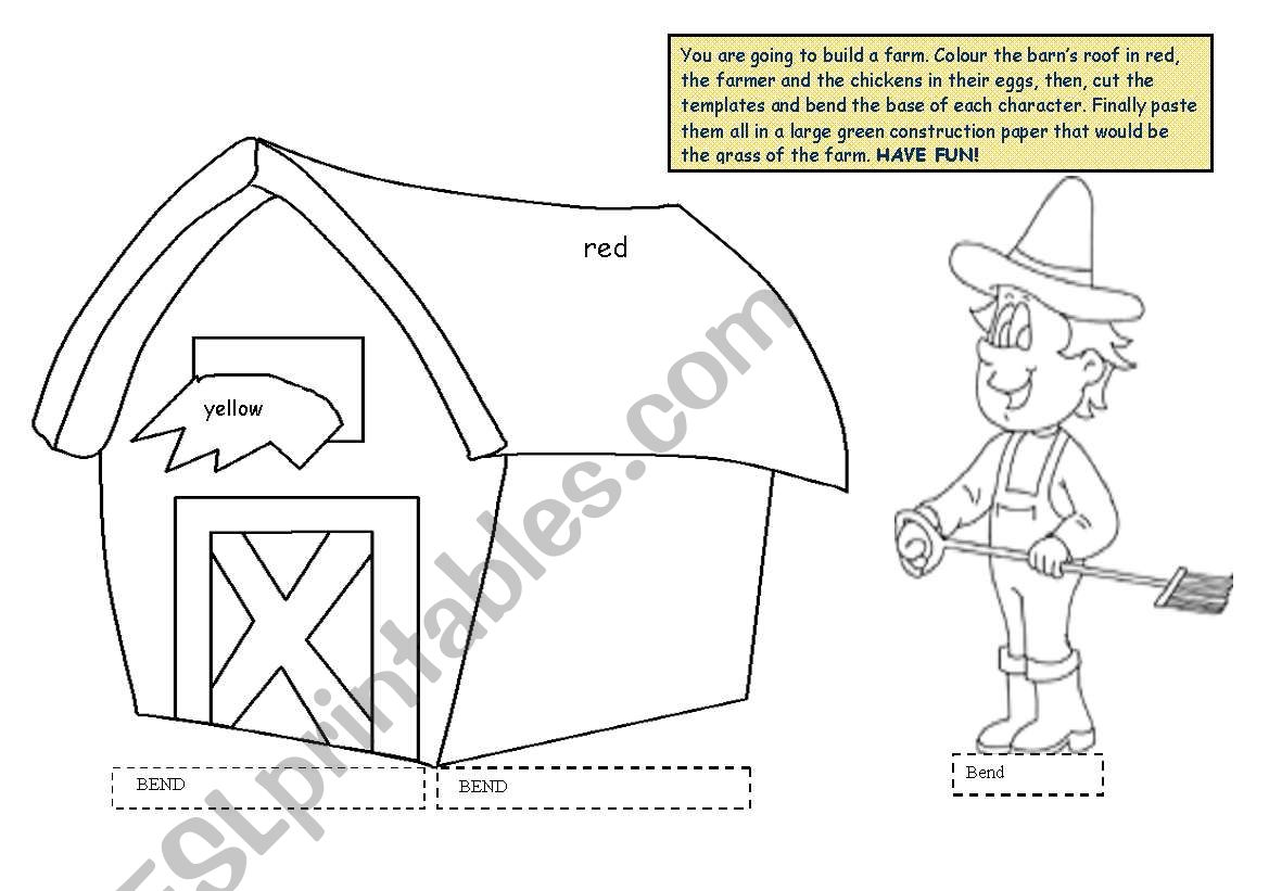 Old McDonals farm and chicks! worksheet