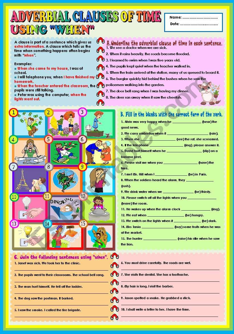 adverbial-clauses-of-time-using-when-key-esl-worksheet-by-ayrin