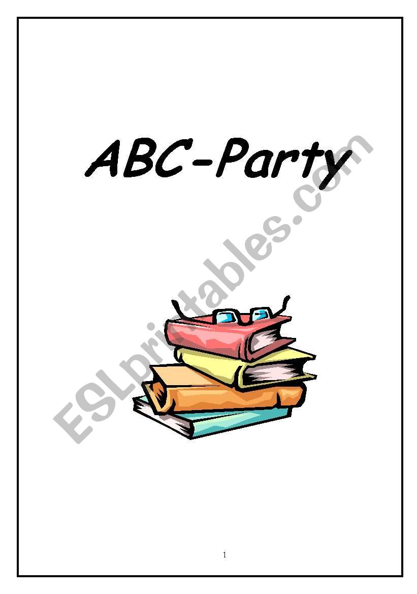 ABC party worksheet