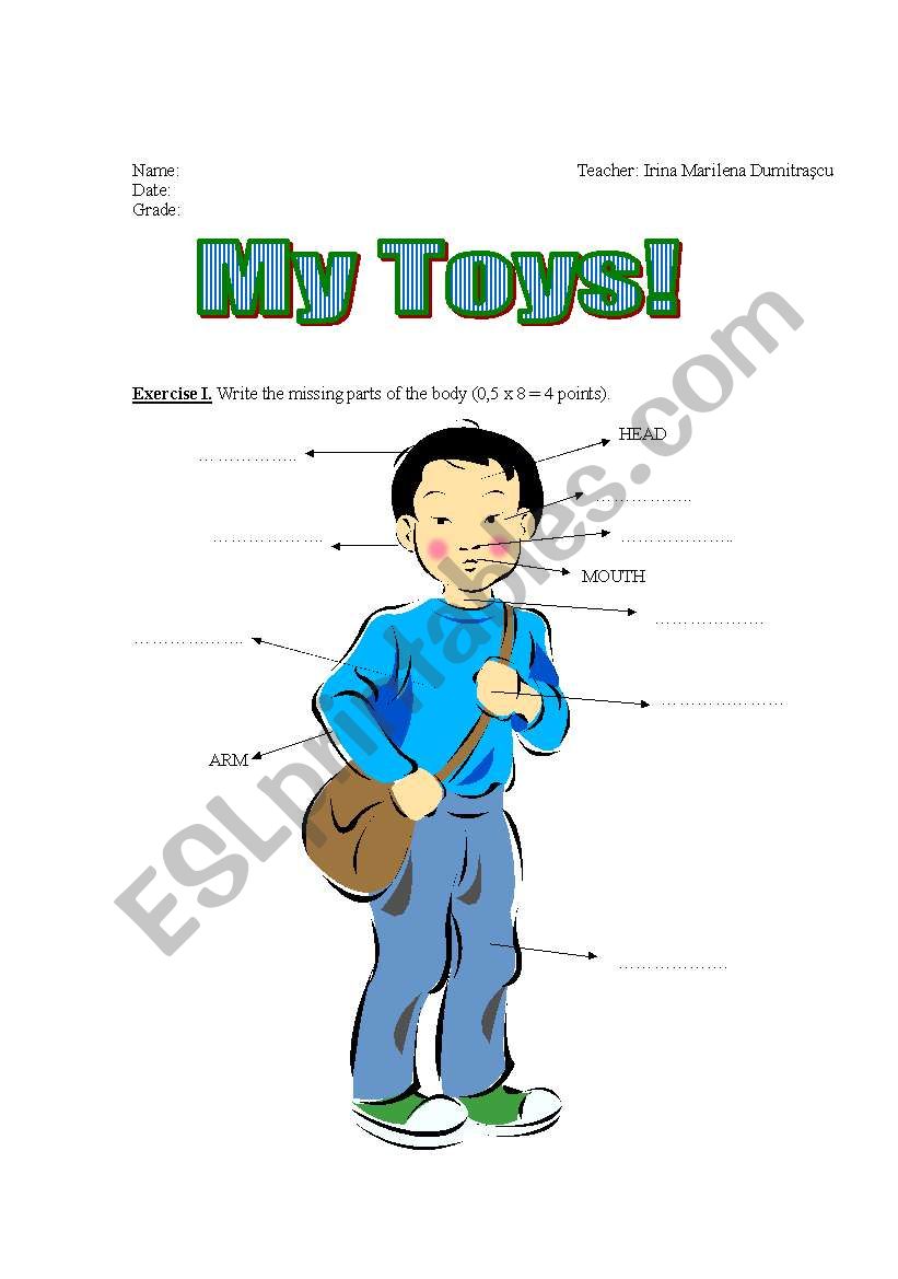 Test Primary Students - 2 pages