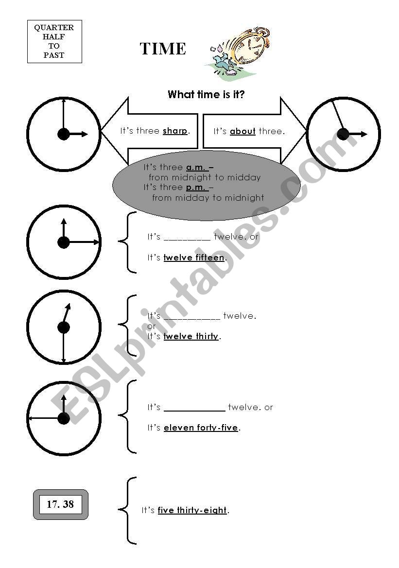 TIME worksheet