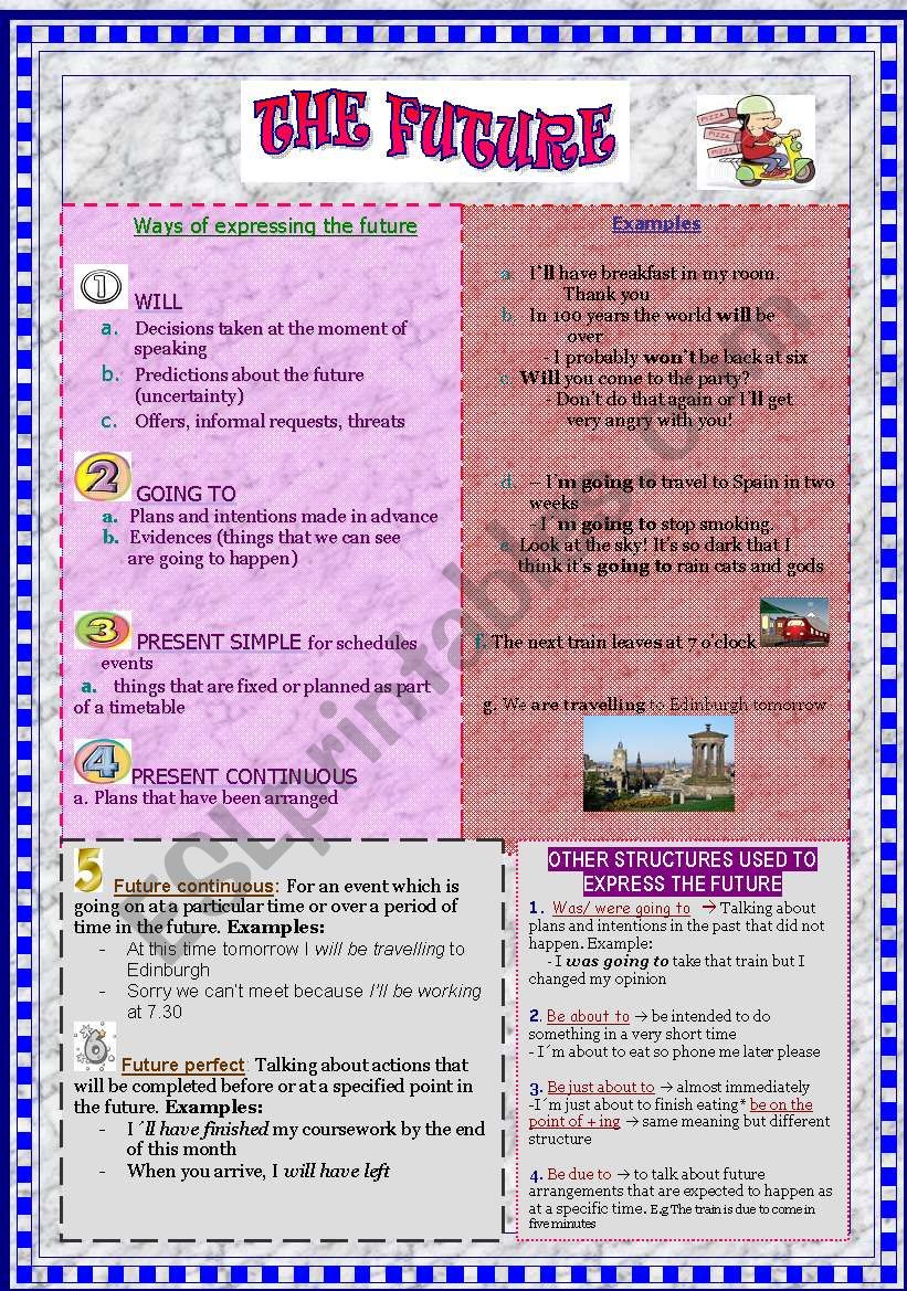 FUTURE TENSES: will, going to, f.perfect and continuous FCE PRACTICE