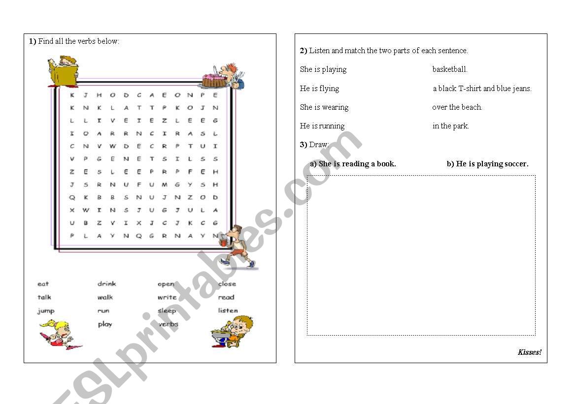 Verbs worksheet