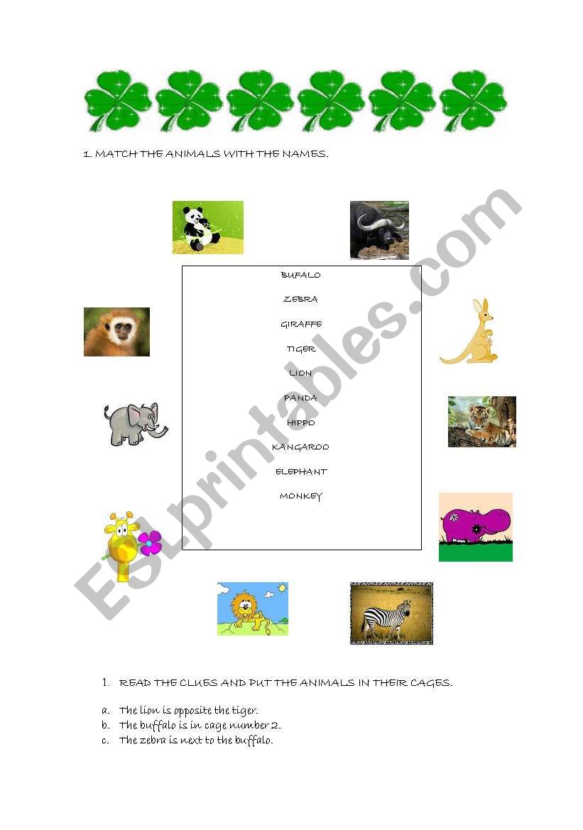 prepositions of place worksheet