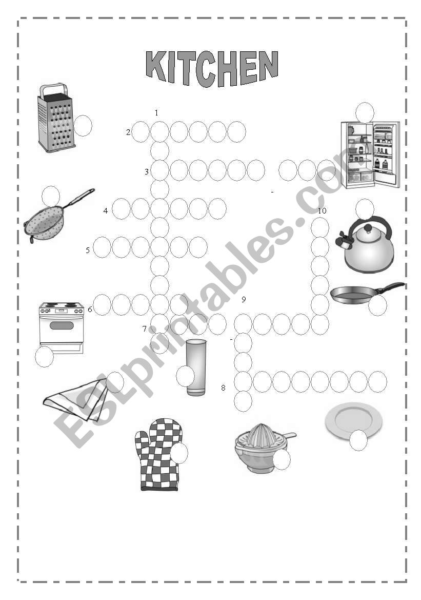 KITCHEN worksheet