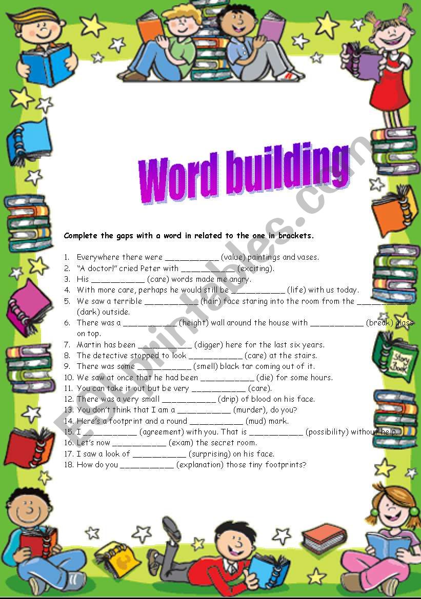 WORD BUILDING worksheet