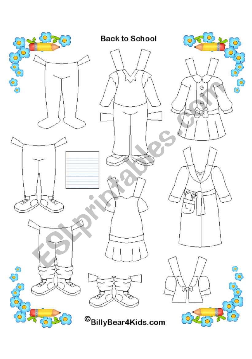 Clothes worksheet