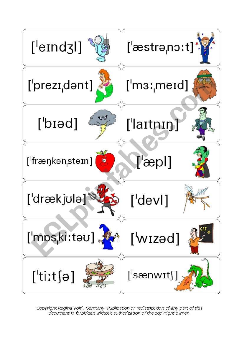 IPA Phonetic Signs Practice Dominoes- Part 3/3 (by blunderbuster)