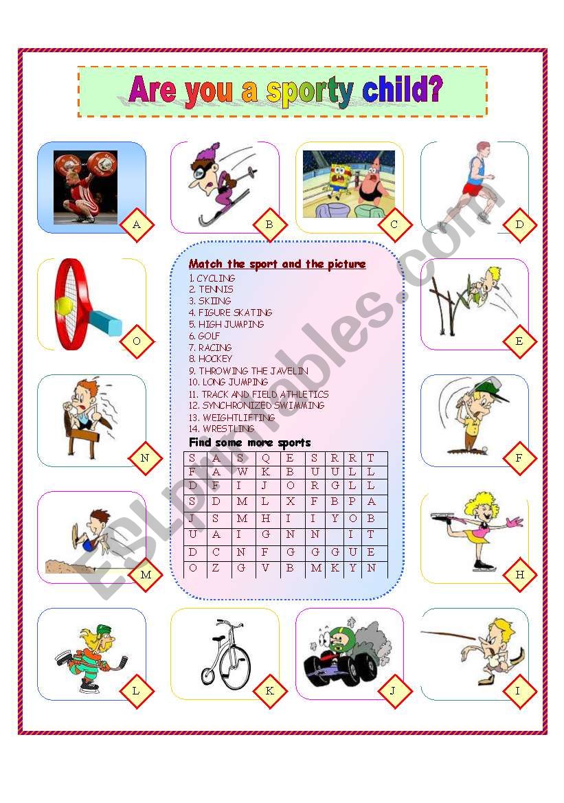 Do you like sport? worksheet