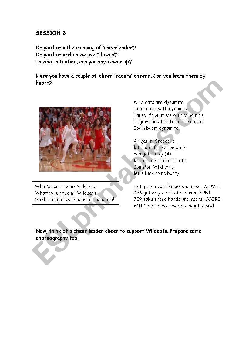 HIGH SCHOOL MUSICAL 1 WORKSHOP (part 3 out of 8) What IÂ´ve been looking for