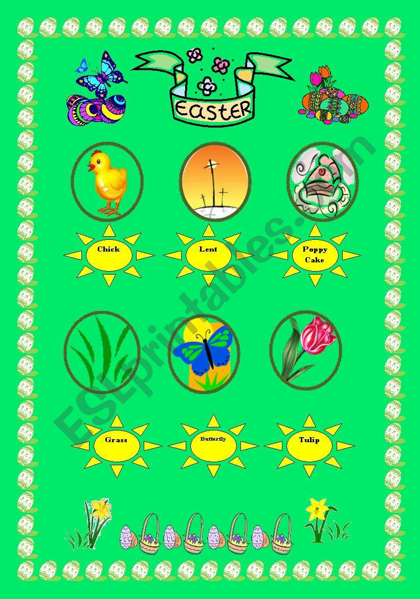Easter-part 2 (three pages) worksheet