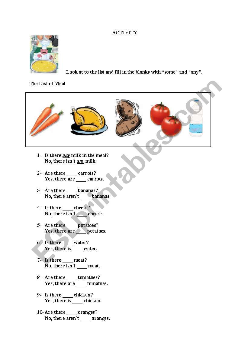 some/any worksheet