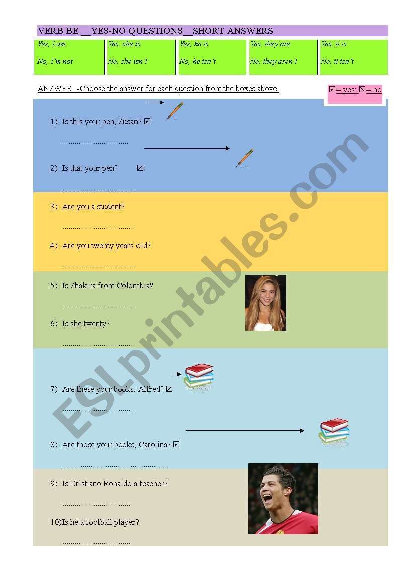 Verb Be__yes-no questions__short answers
