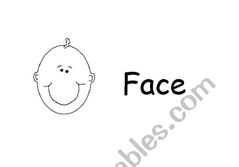 Face flashcards worksheet