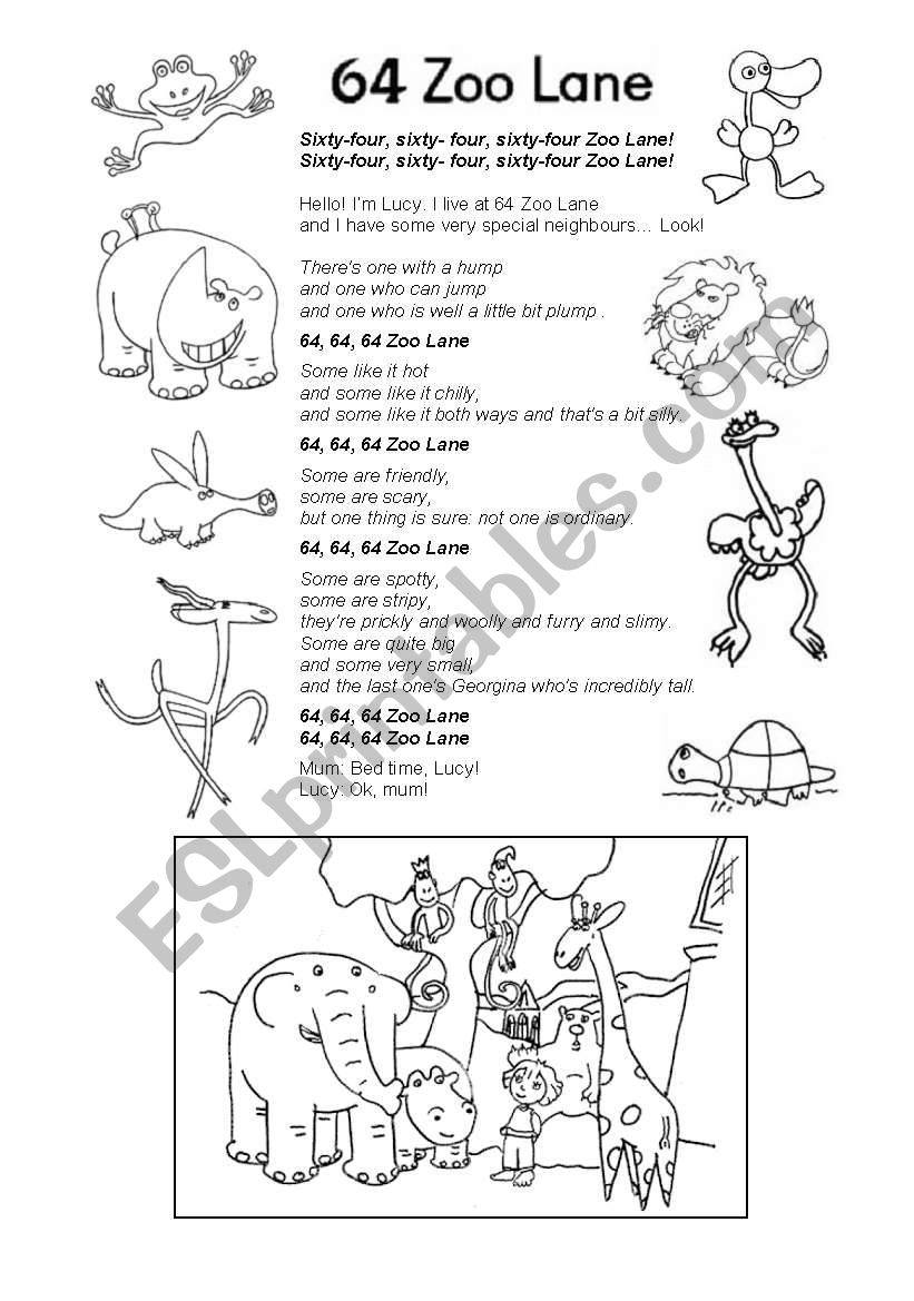 64 Zoo Lane 2 worksheet