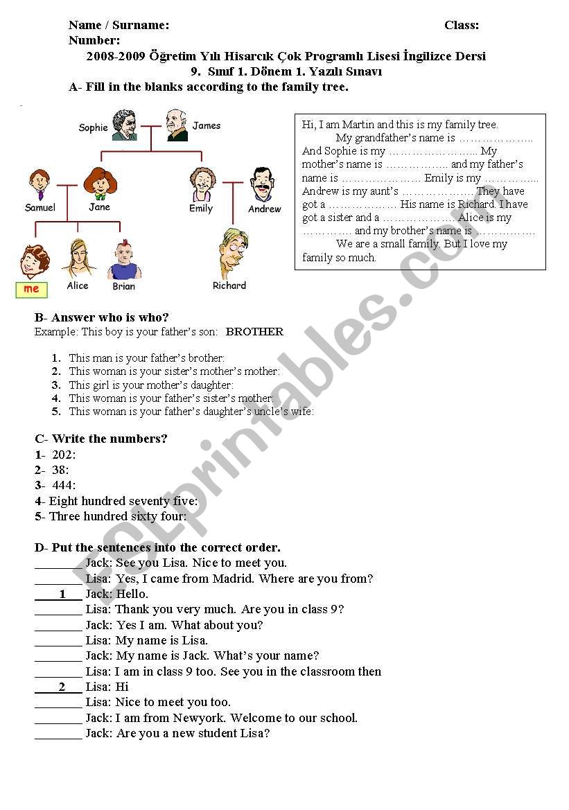 time worksheet