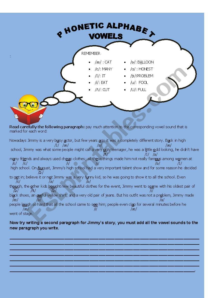 Vowels and consonants practice