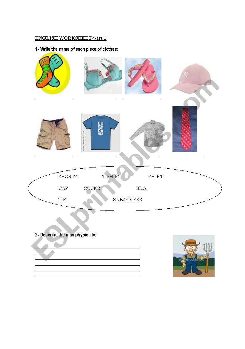 english worksheet 1 worksheet