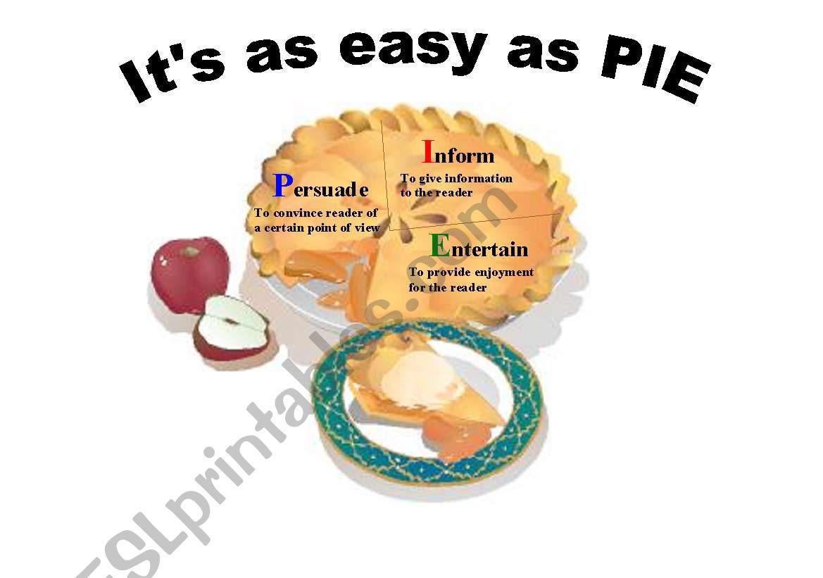 English worksheets: Author´s Purpose